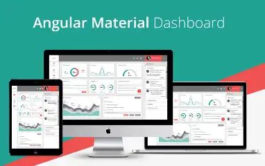 Download web tool or web app Angular Material Dashboard