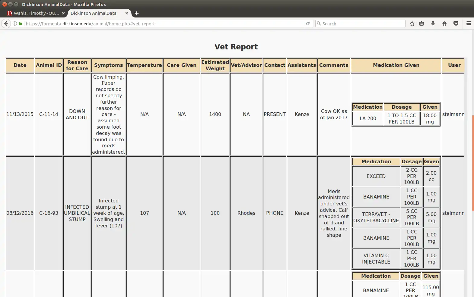 Download web tool or web app AnimalData