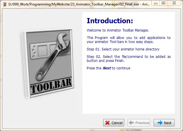 Download web tool or web app Animator Toolbar Manager