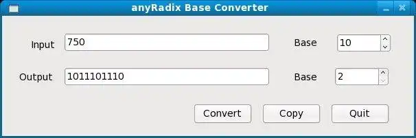 Download web tool or web app anyRadix