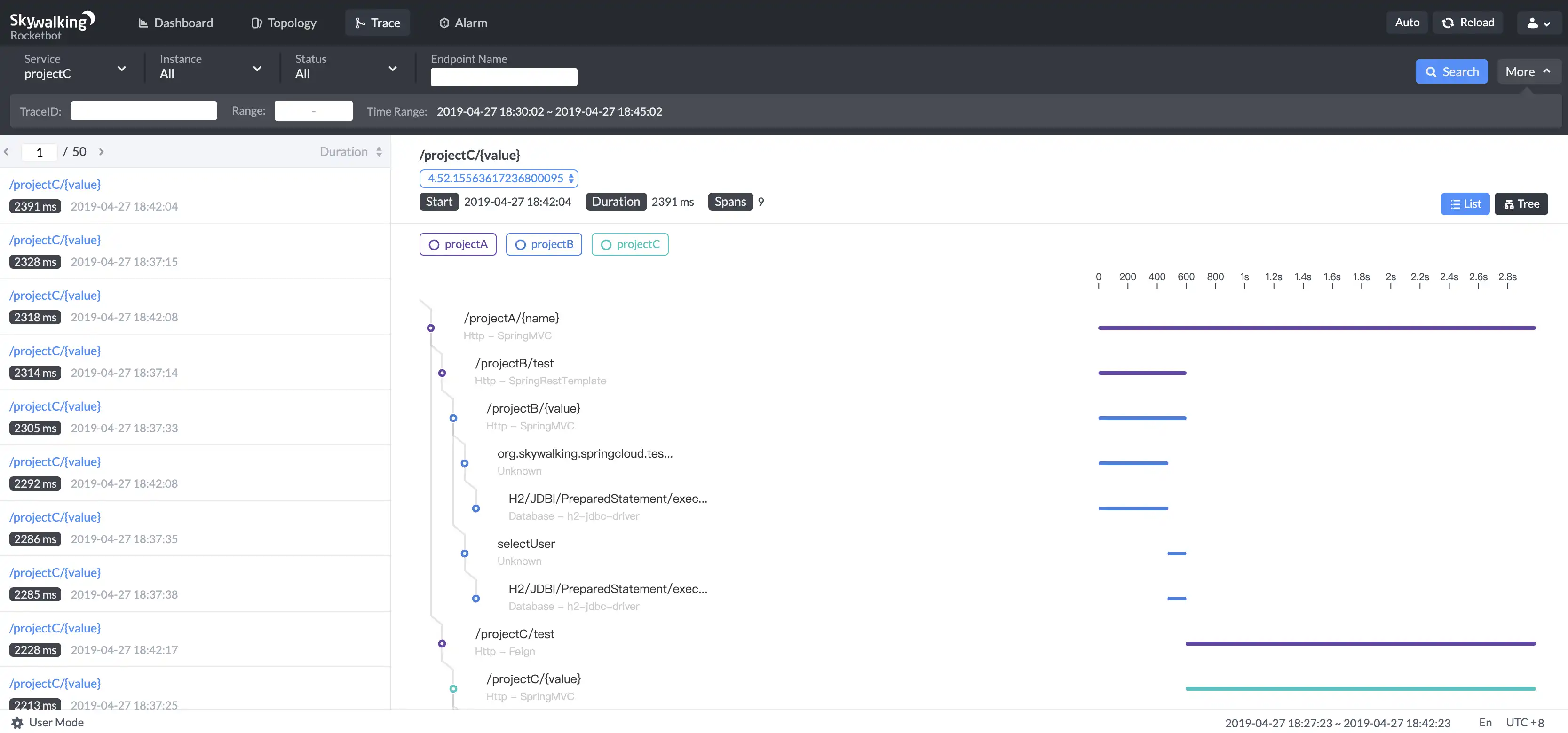 Download web tool or web app Apache SkyWalking