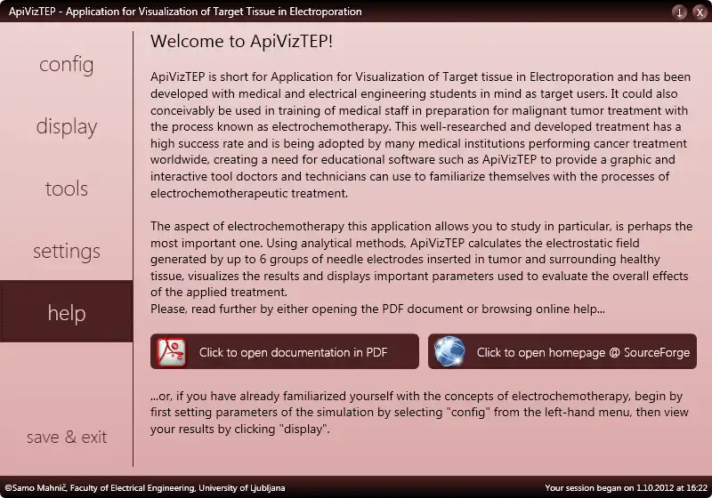 Download web tool or web app ApiVizTEP to run in Windows online over Linux online