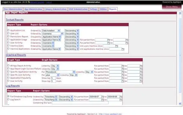 Download web tool or web app AppDepot - Application Management Portal