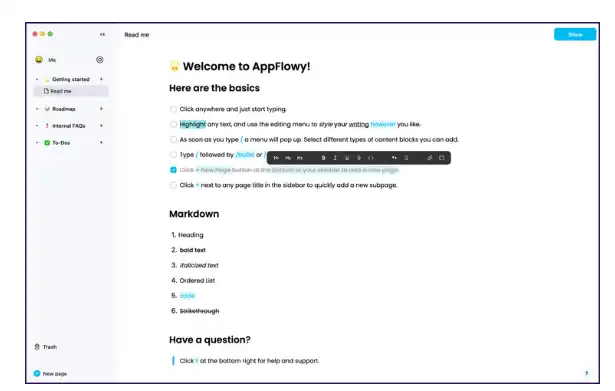 下载网络工具或网络应用 AppFlowy.IO