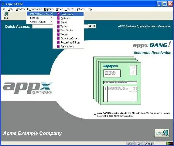 Download web tool or web app APPX BANG! Business Application Software