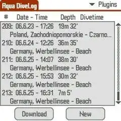 Download web tool or web app Aqua DiveLog Project