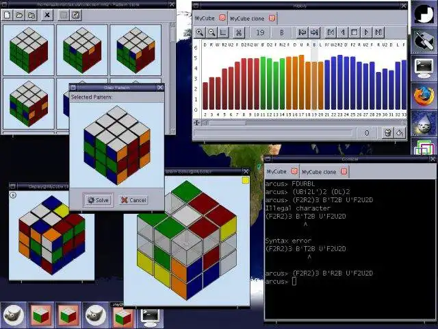 Download web tool or web app Arcus - Rubiks Cube Simulator to run in Windows online over Linux online