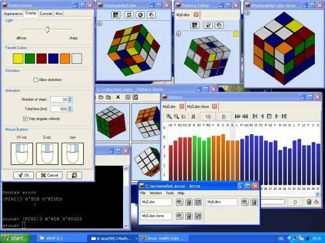 Download web tool or web app Arcus - Rubiks Cube Simulator to run in Windows online over Linux online