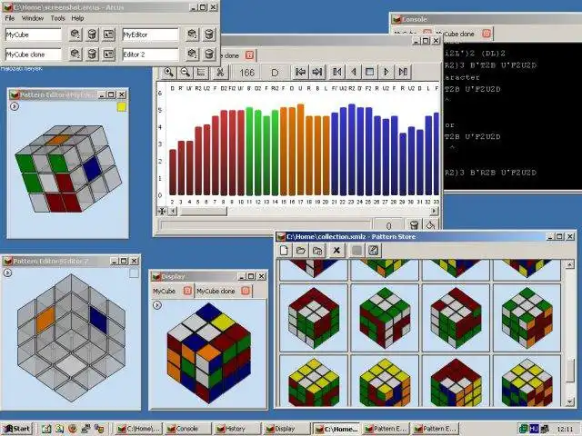 Download web tool or web app Arcus - Rubiks Cube Simulator to run in Windows online over Linux online