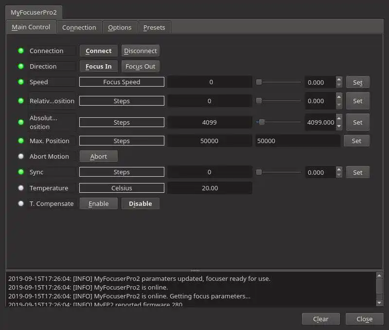 Download web tool or web app Arduino ASCOM Focuser Pro2 DIY to run in Linux online