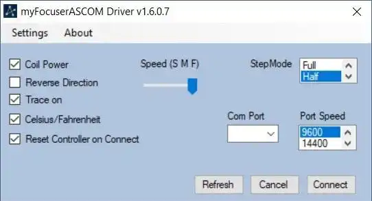 Download web tool or web app Arduino ASCOM Focuser Pro DIY