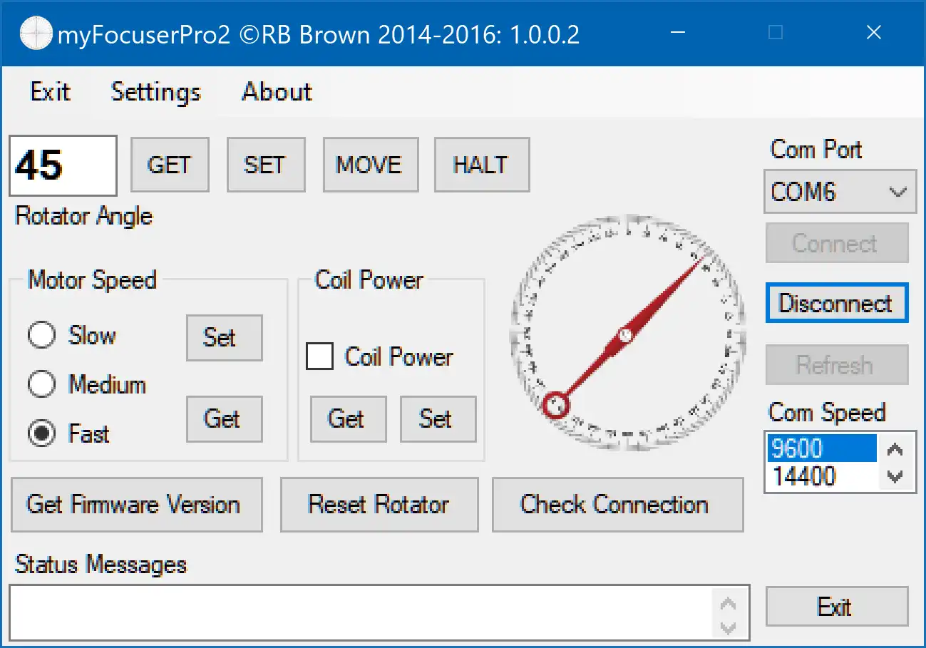 Download web tool or web app Arduino myRotator