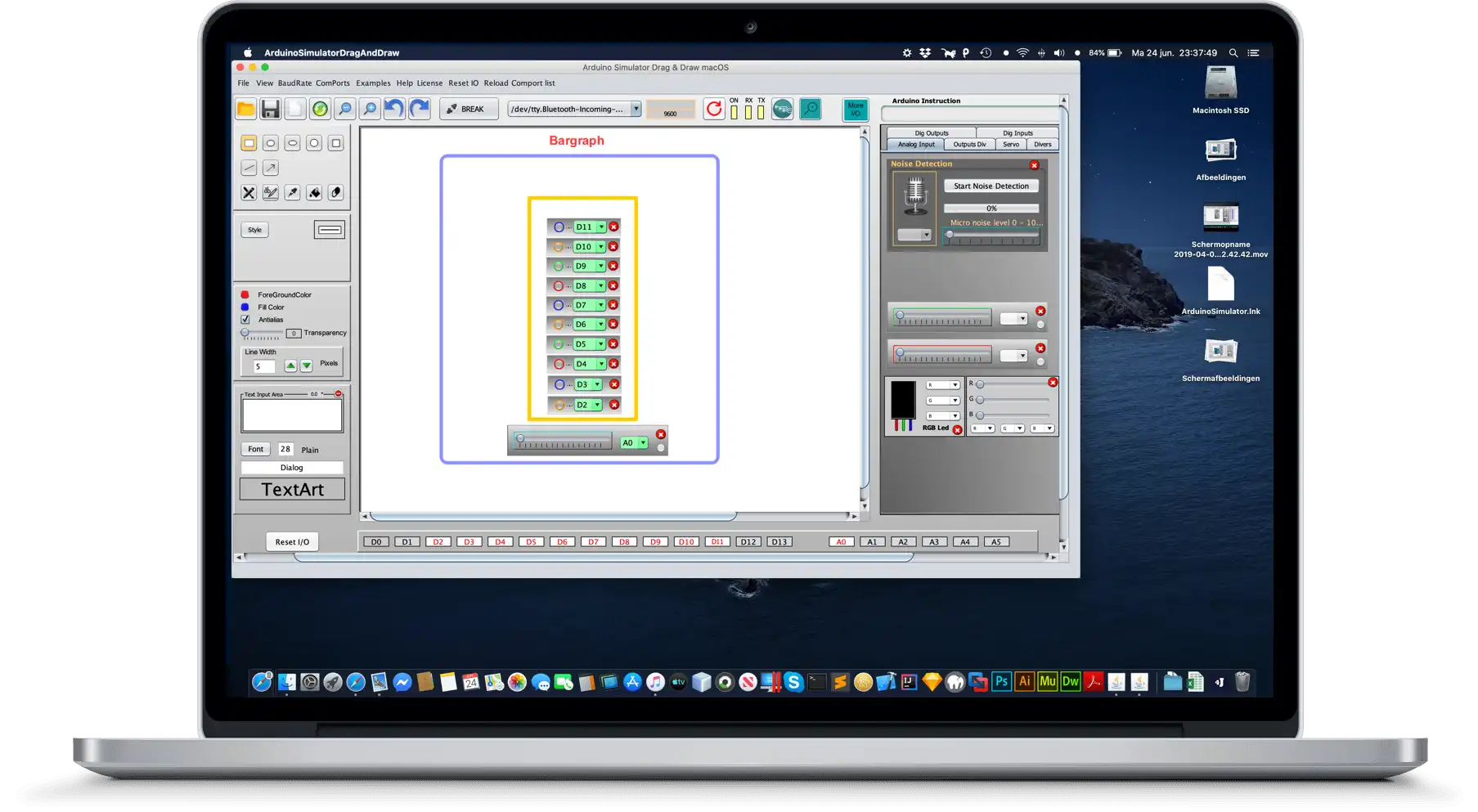 Download web tool or web app Arduino Simulator Drag  Draw MacOS