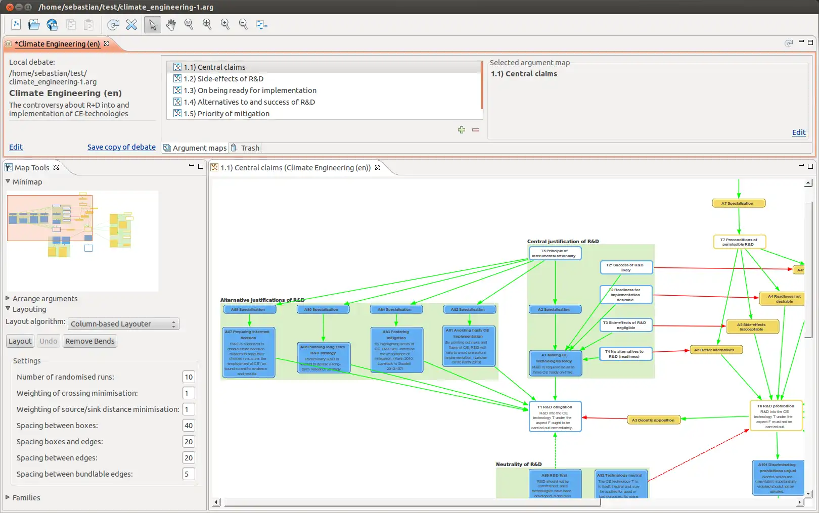 Download web tool or web app Argunet to run in Windows online over Linux online