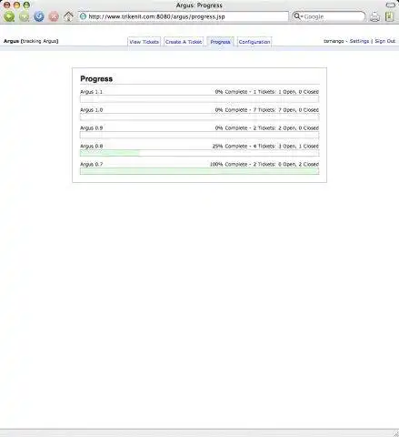 Download web tool or web app Argus Issue Tracking System