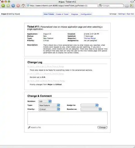 Download web tool or web app Argus Issue Tracking System