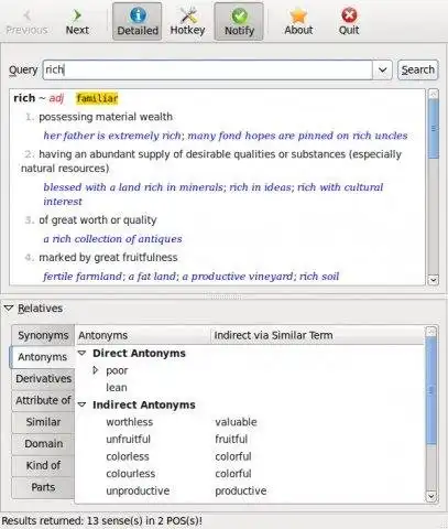 Download web tool or web app Artha ~ The Open Thesaurus