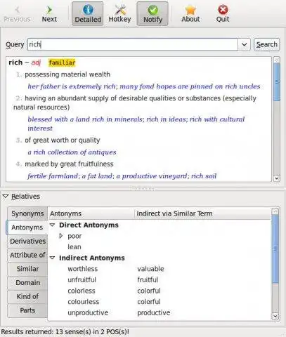 Download web tool or web app Artha ~ The Open Thesaurus to run in Linux online