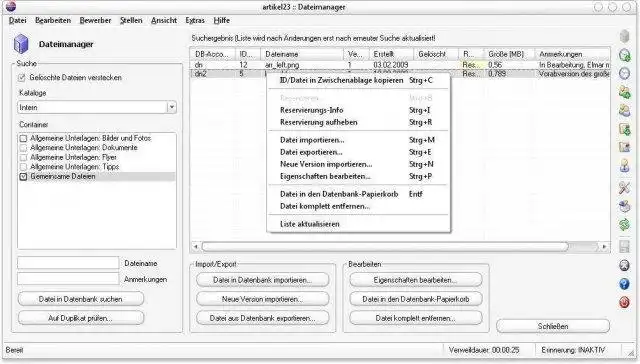 Download web tool or web app Artikel23 - a SOHO CRM