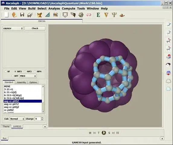 Download web tool or web app Ascalaph Quantum to run in Linux online