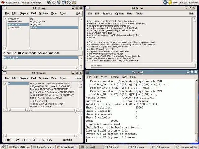 Download web tool or web app ASCEND modelling environment to run in Linux online