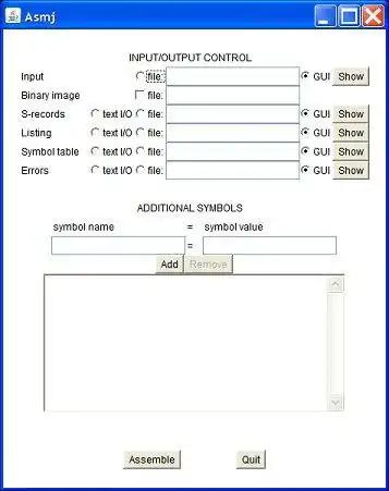 Download web tool or web app asmj 8-bit assembler