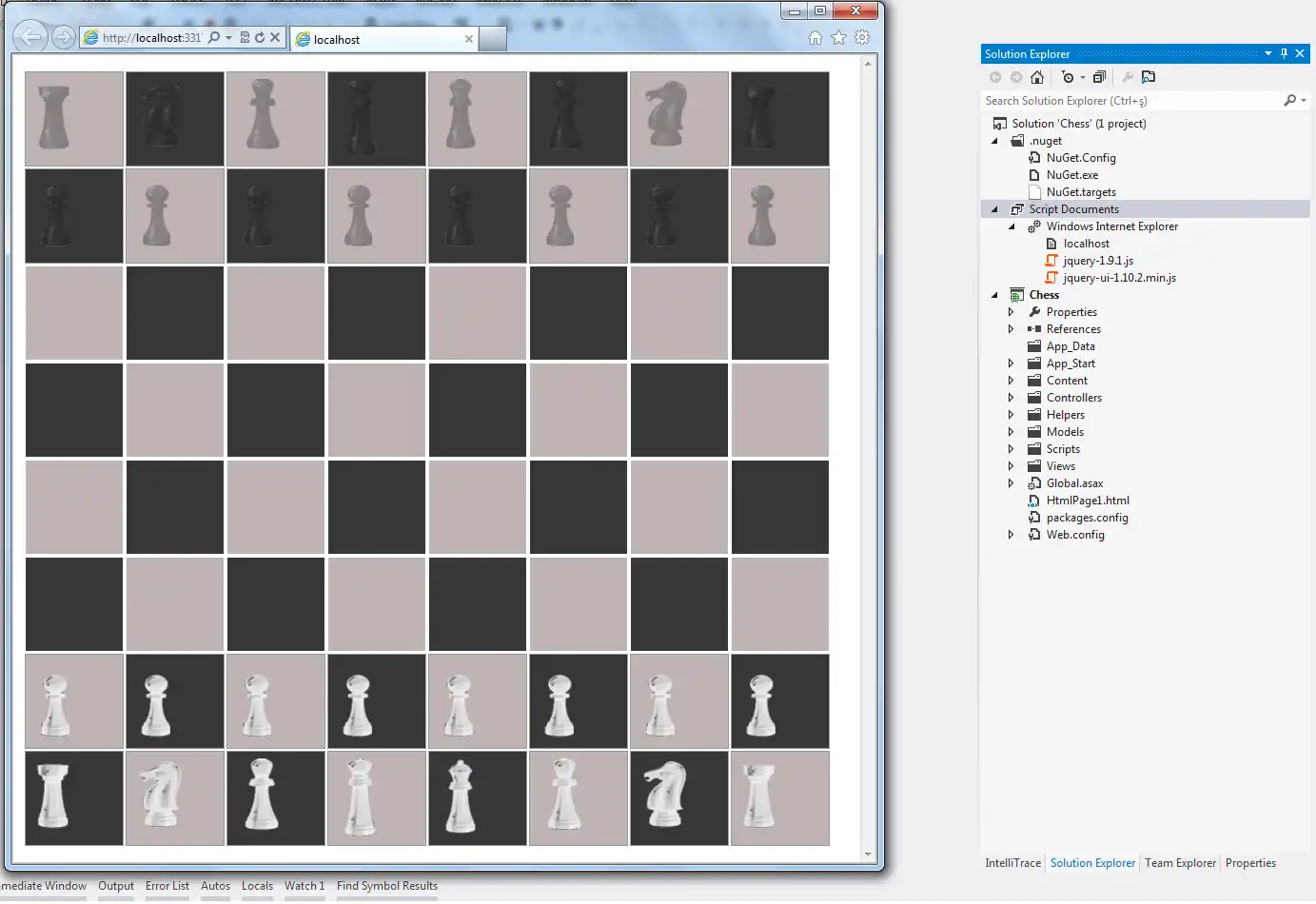 Download web tool or web app ASP.NET MVC CHESS GAME