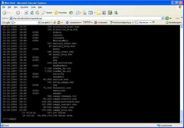 Download web tool or web app ASPShell