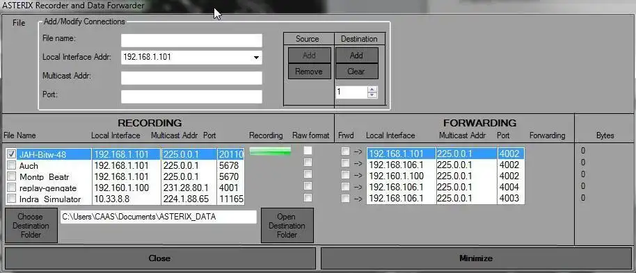 Download web tool or web app ASTERIX Display Analyse Record Replay to run in Windows online over Linux online