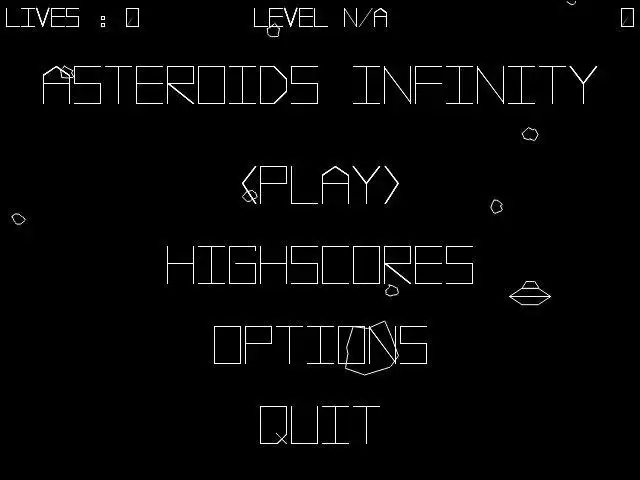 Download web tool or web app Asteroids Infinity