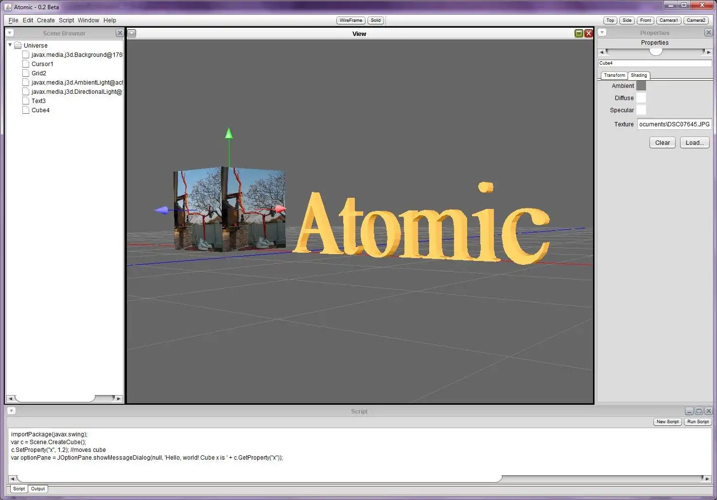 Download web tool or web app Atomic3D