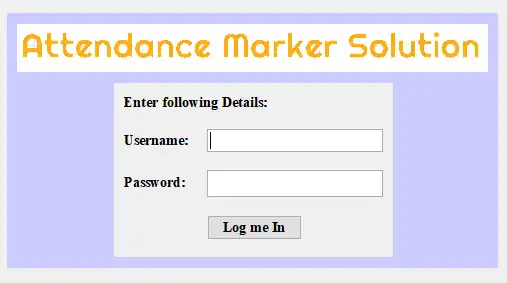 Download web tool or web app Attendance Marker Solution