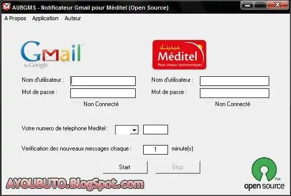 Download web tool or web app AUBGMS: Gmail Meditel Notifier