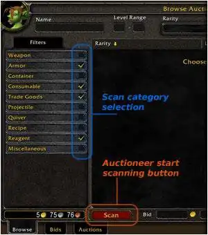 Download web tool or web app Auctioneer Addon for World of Warcraft