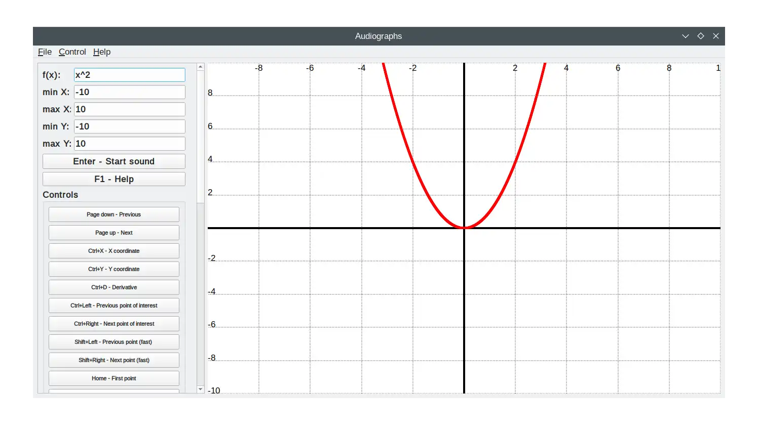 Загрузите веб-инструмент или веб-приложение Audiographs