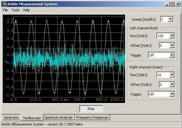 Download web tool or web app AUDio MEasurement System