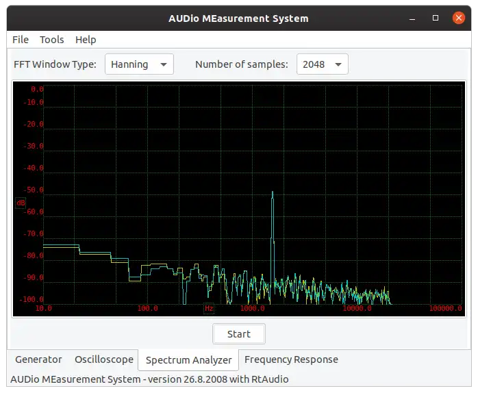 Download web tool or web app AUDio MEasurement System