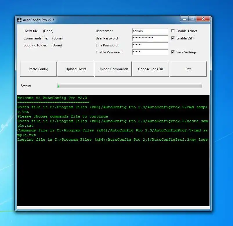 Download web tool or web app AutoConfig Pro