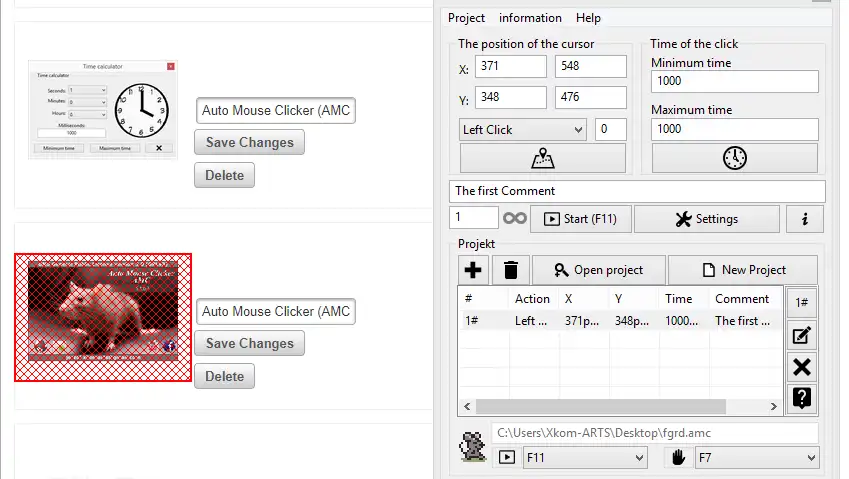 Download web tool or web app Auto Mouse Clicker (AMC)