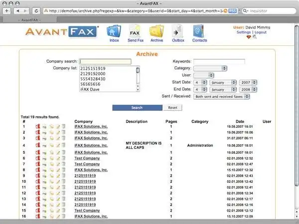 Download web tool or web app AvantFAX