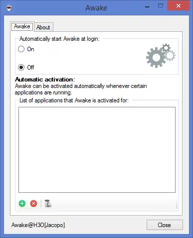 Download web tool or web app Awake