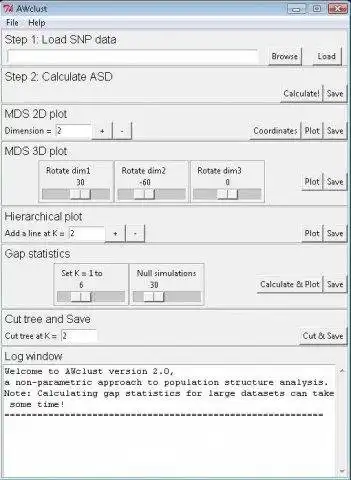 Download web tool or web app AW-clust