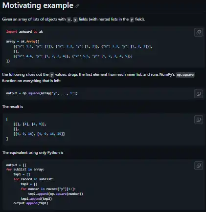 Download web tool or web app Awkward Array