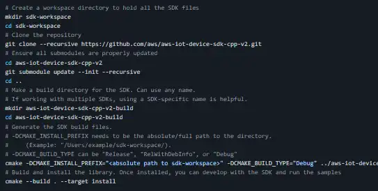 Download web tool or web app AWS IoT Device SDK for C++ v2