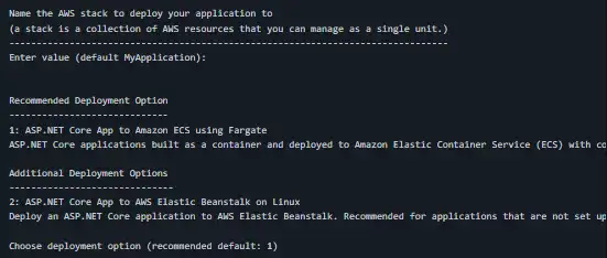 Download web tool or web app AWS .NET deployment tool