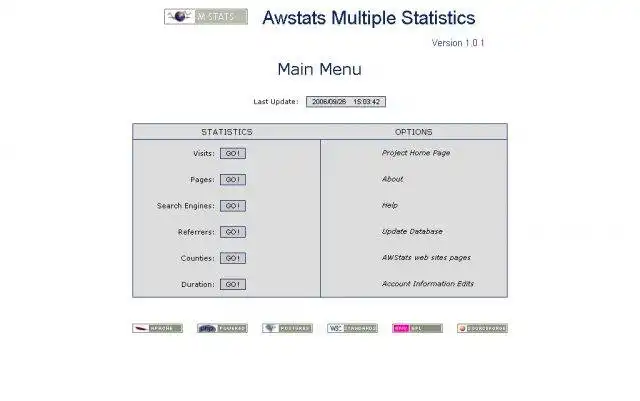 Télécharger l'outil Web ou l'application Web AWStats Multiple Statistics