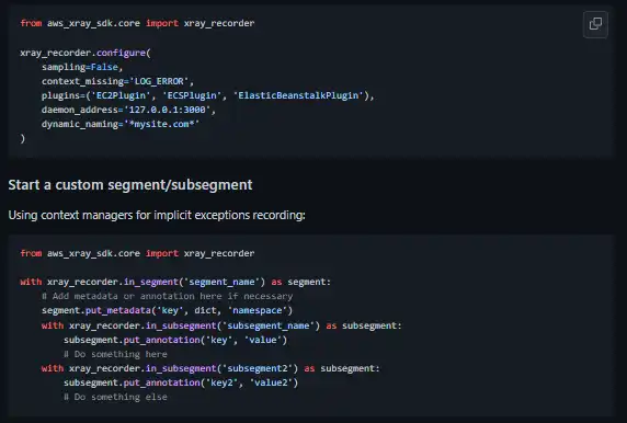 Scarica lo strumento Web o l'app Web AWS X-Ray SDK per Python