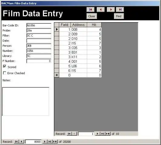 Download web tool or web app BACMan: BAC Data Management to run in Windows online over Linux online