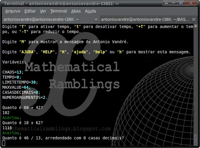 Download web tool or web app BASH antoniovandre_mathgame