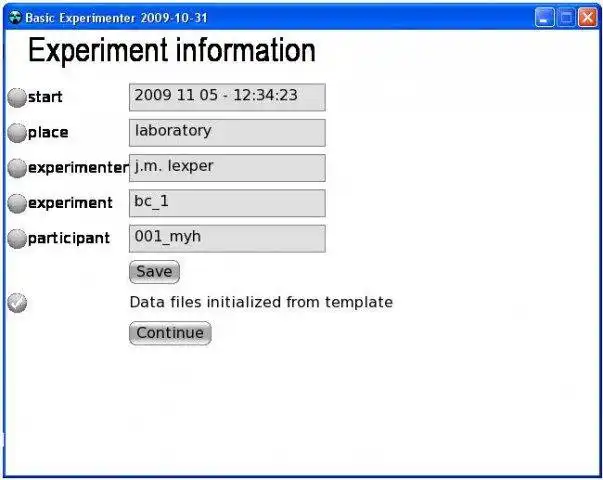 Download web tool or web app Basic Experimenter to run in Windows online over Linux online